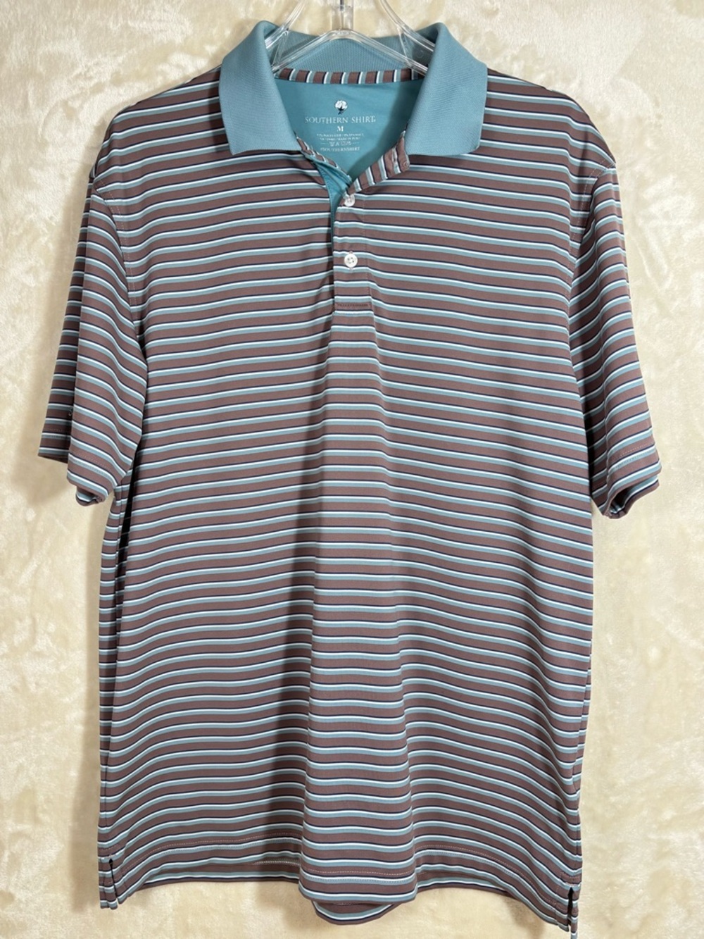 Southern Shirt Company Men’s Preppy Classic Striped Polo Golf Size M